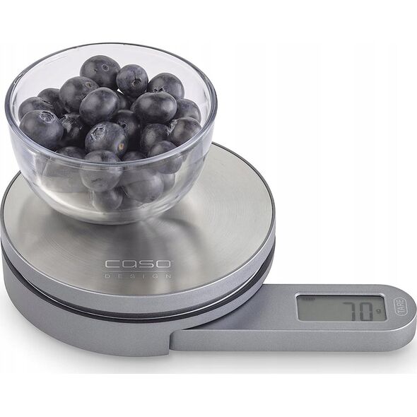Waga kuchenna Caso Caso | Scales | Kitchen EcoMate | Maximum weight (capacity) 5kg | Graduation 1 g | Ekranas type LCD | Nerūdijantis plienas