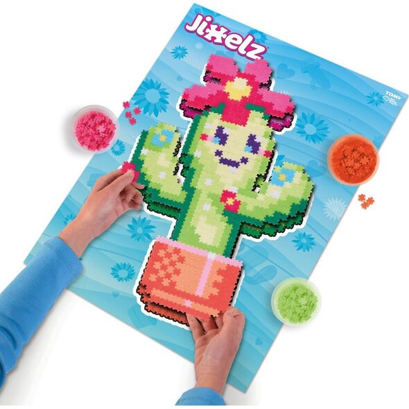 Qelements Puzzle 750 Pixelki Jixelz U¶miechnięte kaktusy