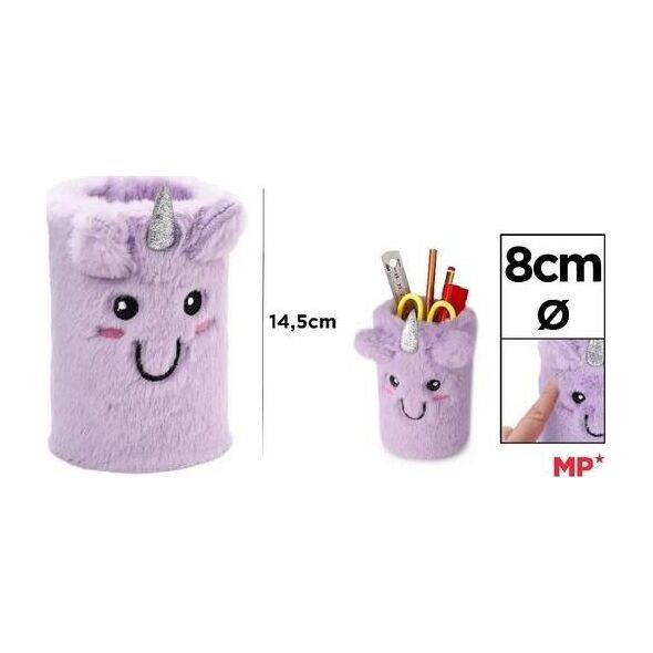 Piórnik BT21 Pojemnik pluszowy na przybory szkolne Unicorn