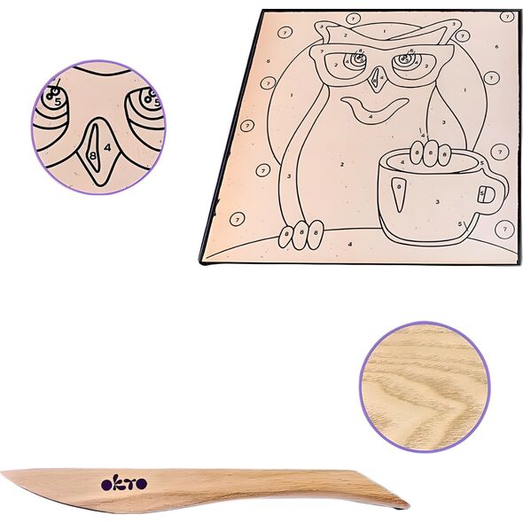Norimpex Malowanie po numerach Sowa 29x29cm