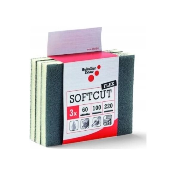 Schuller slibesvamp - 3 Softcut Flex SET