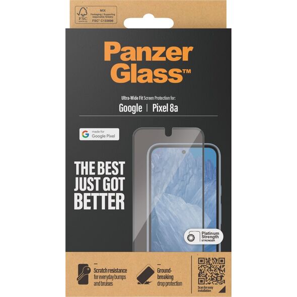 PanzerGlass PanzerGlass Screen Protector Google Pixel 8a -Ultra Wide Fit