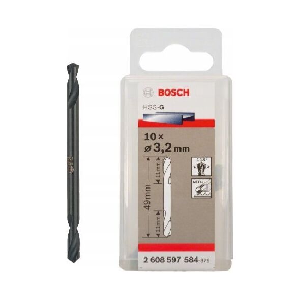 Wiertło Bosch Double end drill 3.2 x 11 x 49 mm Bosch 2608597584
