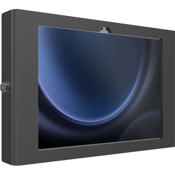Uchwyt Compulocks Compulocks Galaxy Tab S9/S9FE 10.9" Apex Secured Enclosure Wall Mount - Gehause - tragbare, freiliegende Front-/Ruckkamera und Sensoren - fur Tablett - verriegelbar - Metallrahmen - Schwarz - Bildschirmgrosse: 22.1 cm (10.9") - auf Boden