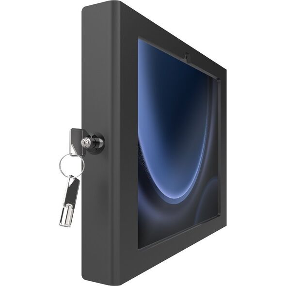 Uchwyt Compulocks Compulocks Galaxy Tab S9/S9FE 10.9" Apex Secured Enclosure Wall Mount - Gehause - tragbare, freiliegende Front-/Ruckkamera und Sensoren - fur Tablett - verriegelbar - Metallrahmen - Schwarz - Bildschirmgrosse: 22.1 cm (10.9") - auf Boden