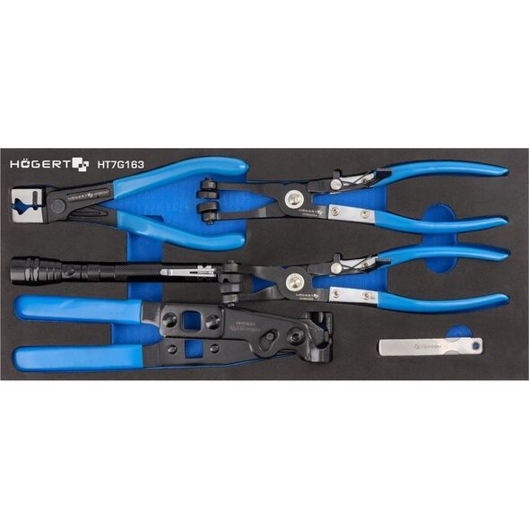 Högert Technik HOGERT CLAMPING PLIERS 5 pcs.