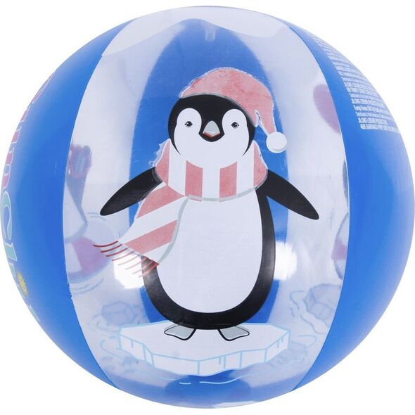 JiLong PIŁKA PLAŻOWA DMUCHANA 50CM PINGWIN MAGIC INK 53060