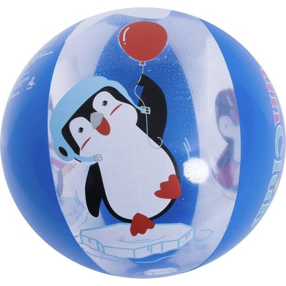 JiLong PIŁKA PLAŻOWA DMUCHANA 50CM PINGWIN MAGIC INK 53060