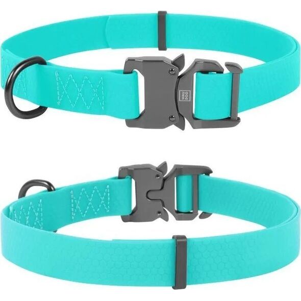 Collar WAU DOG OBROŻA WATERPROOF L 2,5/34-49cm   PVC ŚWIECĄCA W CIEMNOŚCI
