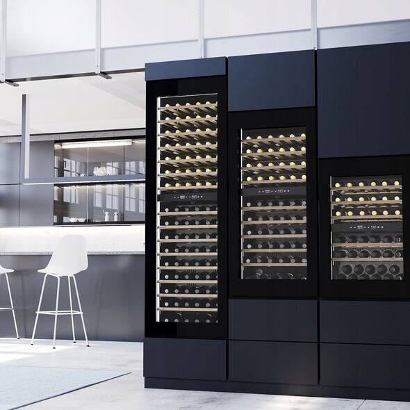 Chłodziarka do wina Caso Caso | Wine Cooler | WineDeluxe WD 41 | Energy efficiency class F | Built-in | Bottles capacity 41 | Juodas