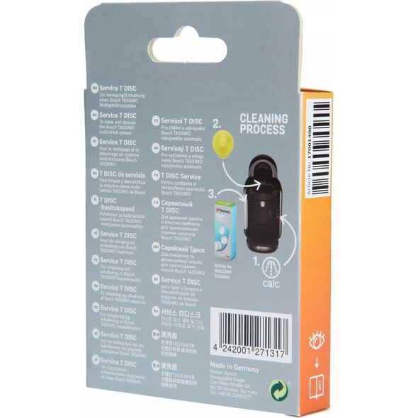 Bosch TASSIMO SERVICE T-DISC RENGØRINGSDISK