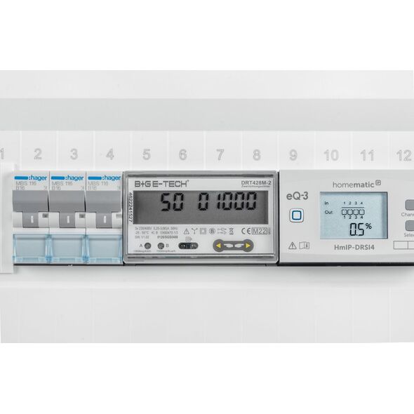 HomeMatic IP Homematic IP interface for digital electricity meters (HmIP-ESI-LED), measuring device (white)