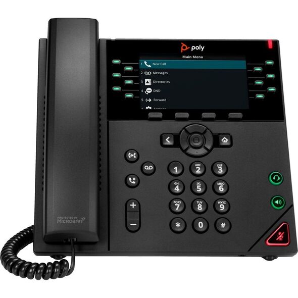 Telefon Poly POLY 12-liniowy telefon IP VVX 450 z obsługą zasilania PoE
