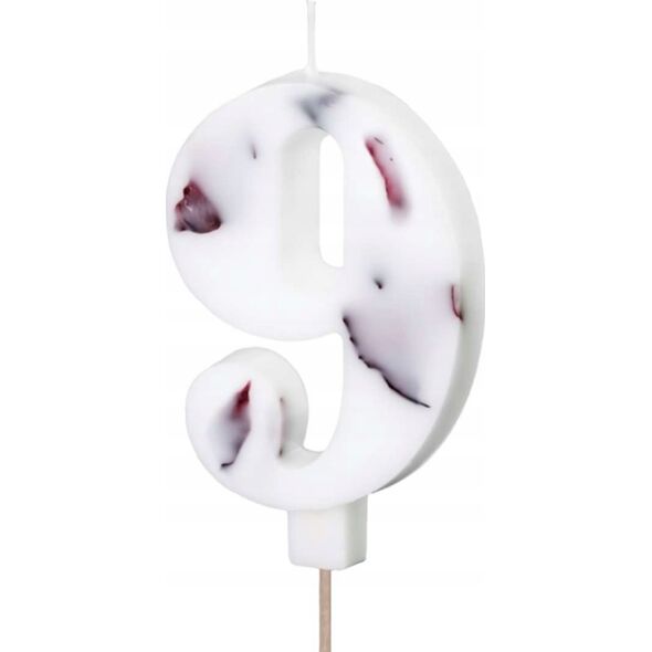 MFP paper ¦wieczka 9 biała z płatkami 8cm