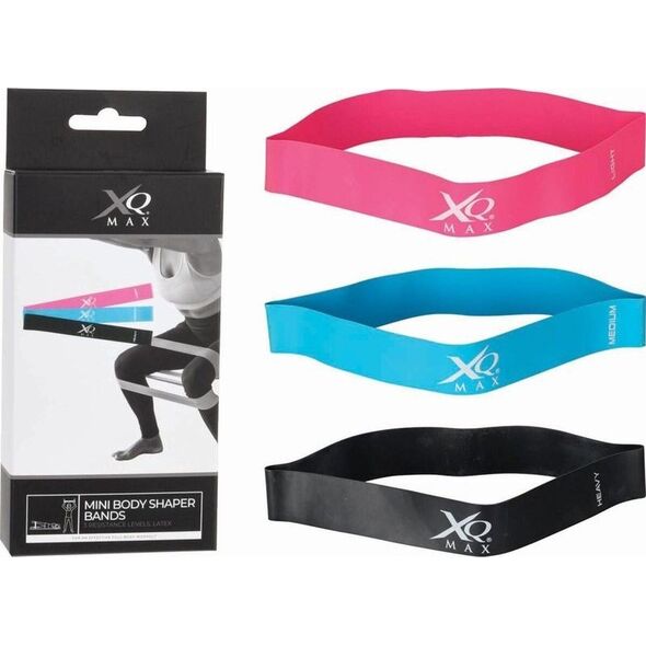 XQMax ZESTAW GUM DO ĆWICZEŃ FITNESS CROSSFIT MINI BAND 3W1 XQMAX