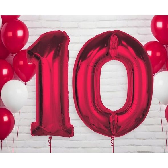 GoDan Balon foliowy cyfra 1 czerwona Smart 92cm