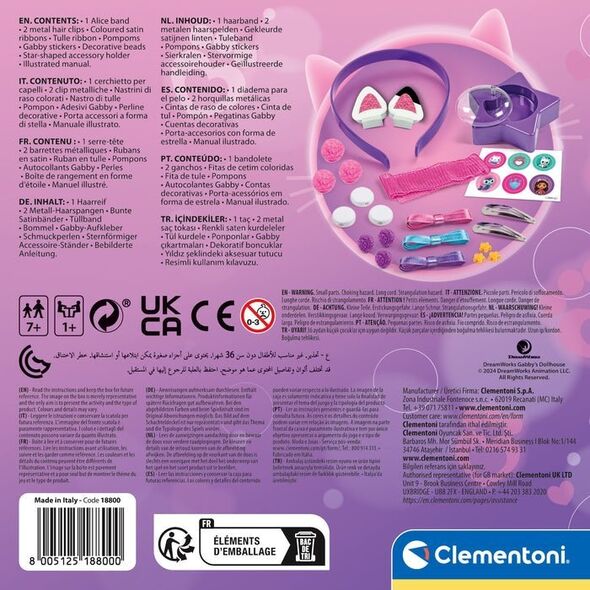 Clementoni Plaukų aksesuarų dekoravimas Clementoni Crazy Chic Gabby's Dollhouse