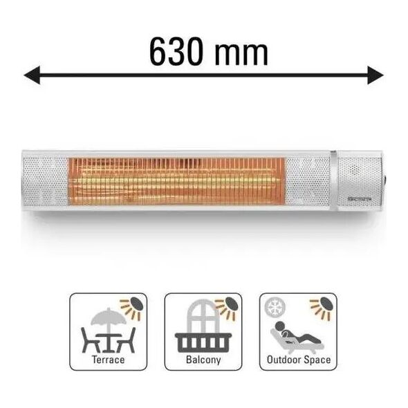 Grzejnik Trotec Halogeninis infraraudonųjų spindulių šildytuvas Trotec IR 2050, galia: 2000 W