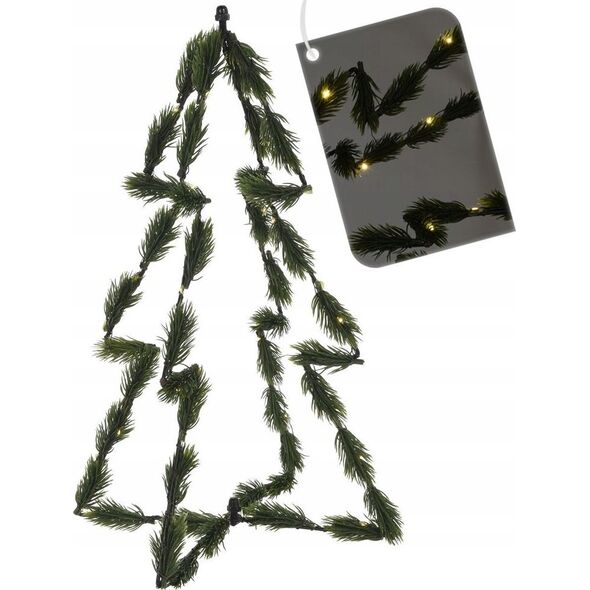 Home Styling Collection Choinka sztuczna świecąca zielona 30 LED 40 cm