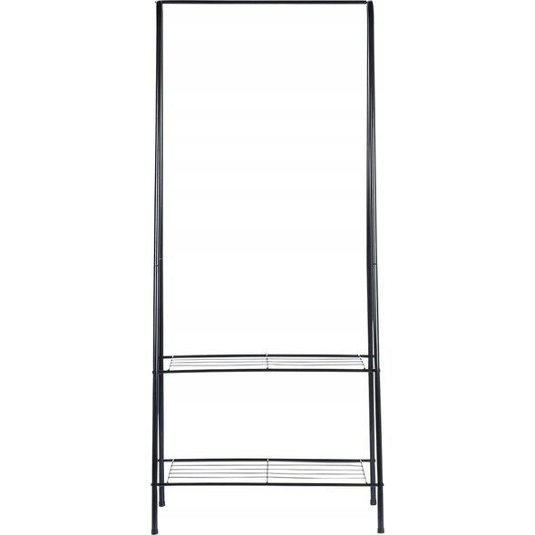Vilde Wieszak stojący na ubrania metalowy czarny 153 cm