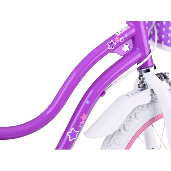 Royalbaby RoyalBaby Rower dziecięcy STAR GIRL 14" koszyk kółka boczne pchacz RB14G-1