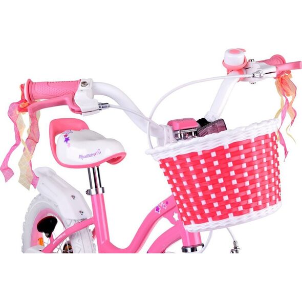 Royalbaby RoyalBaby Rower dziecięcy STAR GIRL 16cal koszyk kółka boczne RB16G-1