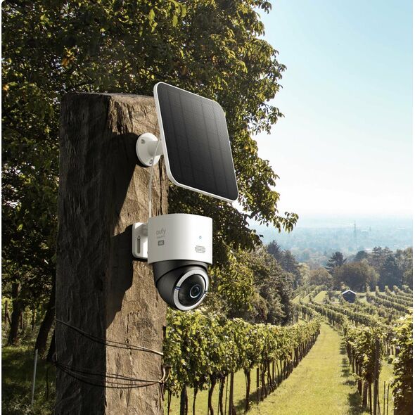 Kamera IP Eufy Eufy S330 - Netzwerk-Uberwachungskamera - schwenken / neigen - Aussenbereich - staubbestandig/wasserfest - Farbe (Tag&Nacht) - 4K - Audio - drahtlos - Wi-Fi - 4G