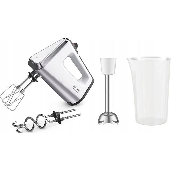 Mikser Krups Krups hand mixer 3Mix 9000 GN9121 (white/silver, 750 watts)