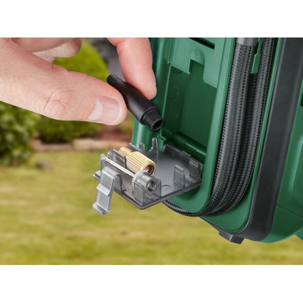 Bosch Bosch Universal Pump 18V, Bicycle, Car, Universal, 10.3 bar, 30 l/min, Green, Plastic, Rubber, 0 - 150 psi