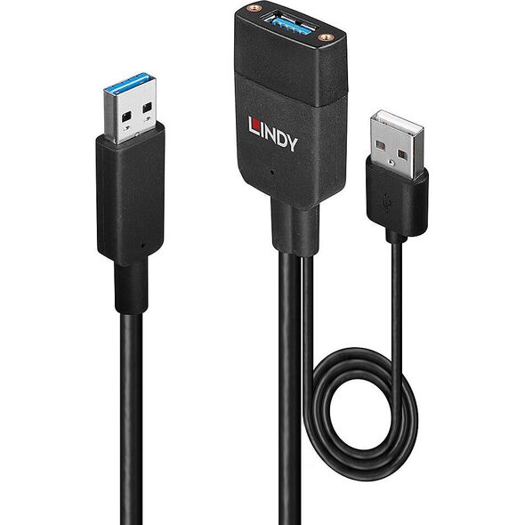 Kabel USB Lindy Cable Lindy Hybrid USB 3.2 Gen 2 Typ A 35m Black