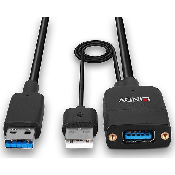 Kabel USB Lindy Cable Lindy Hybrid USB 3.2 Gen 2 Typ A 35m Black