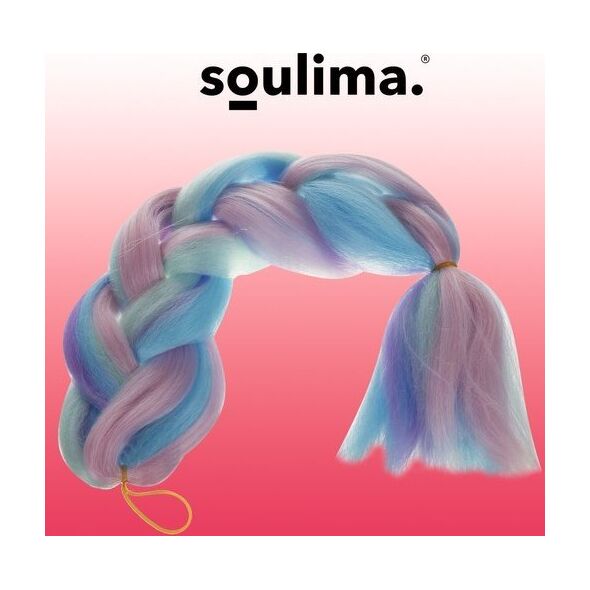 Soulima Włosy syntetyczne ombre niebieski fiolet Soulima Pasma