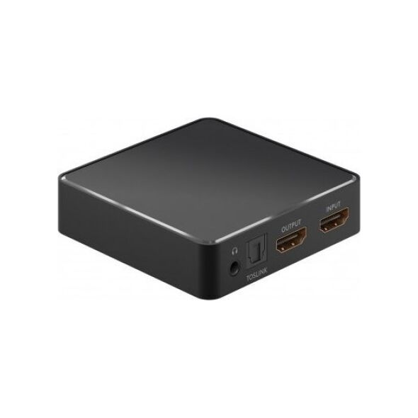 Goobay goobay HMDI audio extractor 4K @ 30 Hz, HDMI splitter (black)