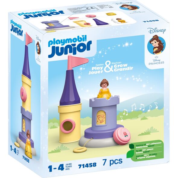Playmobil PLAYMOBIL 71458 Junior & Disney: Belle's Play Tower with Melody, Construction Toy