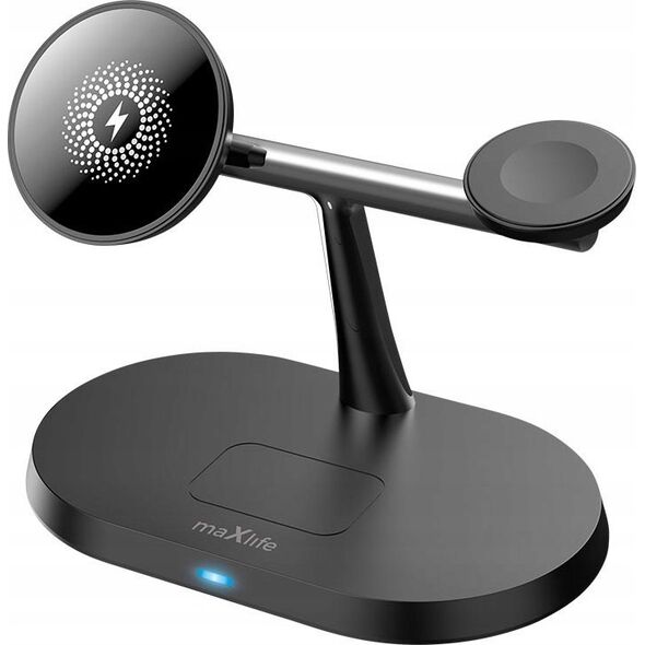 Ładowarka MaxLife  Maxlife wireless charger 3in1 15W, black (MXWC-03)