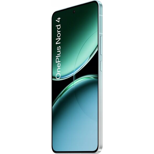 Smartfon OnePlus OnePlus Nord 4 | Oasis Green | 6.74 " | Fluid AMOLED | 1240 x 2772 pixels | Qualcomm SM7675 | Snapdragon 7+ Gen 3 (4 nm) | Internal RAM 12 GB | 256 GB | Dual SIM | 4G | 5G | Main camera resolution 50+8 MP | Secondary camera resolution 16