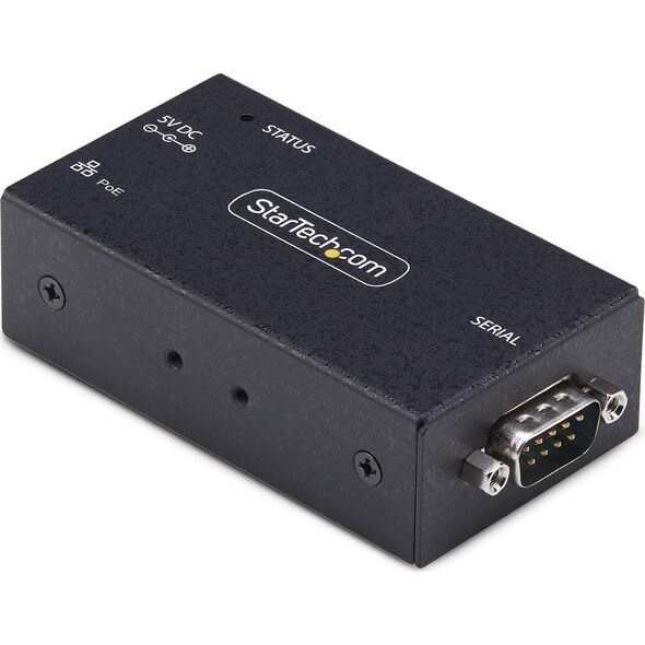 Konwerter światłowodowy StarTech StarTech I13P-SERIAL-ETHERNET konwerter szeregowy/repeater/izolator RS-232 RJ-45 Czarny