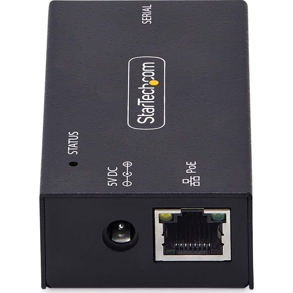 Konwerter światłowodowy StarTech StarTech I13P-SERIAL-ETHERNET konwerter szeregowy/repeater/izolator RS-232 RJ-45 Czarny