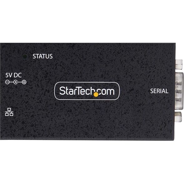 Konwerter światłowodowy StarTech StarTech I13P-SERIAL-ETHERNET konwerter szeregowy/repeater/izolator RS-232 RJ-45 Czarny