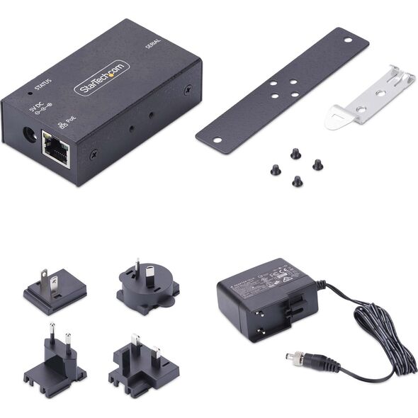 Konwerter światłowodowy StarTech StarTech I13P-SERIAL-ETHERNET konwerter szeregowy/repeater/izolator RS-232 RJ-45 Czarny
