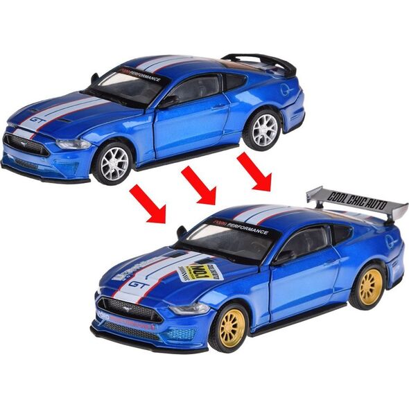 Jokomisiada Zestaw Metalowe auto TUNING licencjonowane Ford Mustang GT 1:42 ZA5057