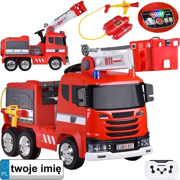 Jokomisiada Auto na akumulator straż pożarna wóz strażacki sikawka bujanie