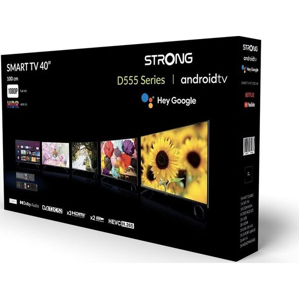 Telewizor Strong Strong SRT 40FD5553 101,6 cm (40") Full HD Smart TV Wi-Fi Czarny 220 cd/m²