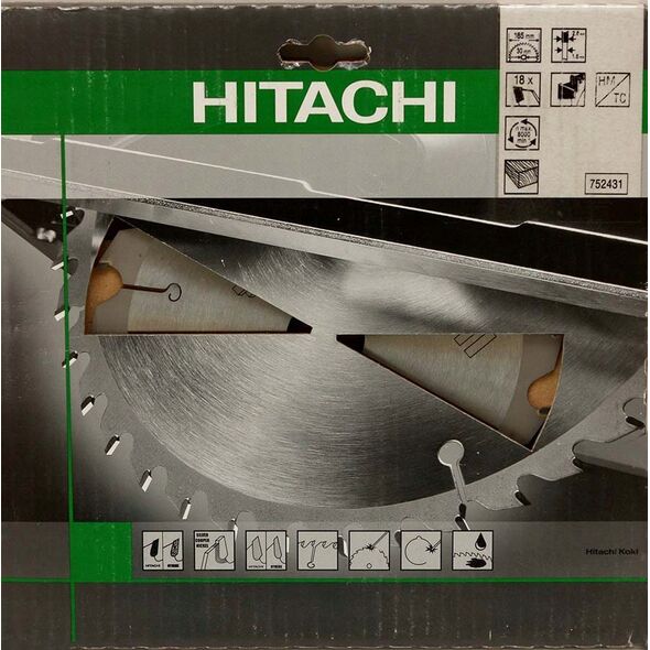 Hikoki Wood cutting disc 185x30mm HITACHI 18 teeth