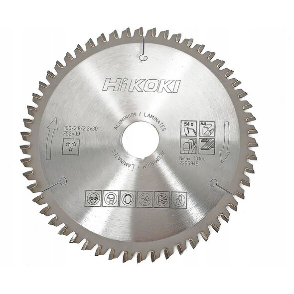 Hikoki Aluminum cutting disc HITACHI 190x30 Z54 TCG
