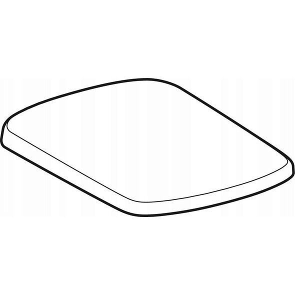 Deska sedesowa 502.896.00.1 / GEBERIT / SELNOVA SQUARE / DESKA SEDESOWA, MOCOWANIE OD GÓRY, WOLNE OPADANIE, ZACHODZĄCA POKRYWA DESKI SEDESOWEJ, ANTYBAKTERYJNA /