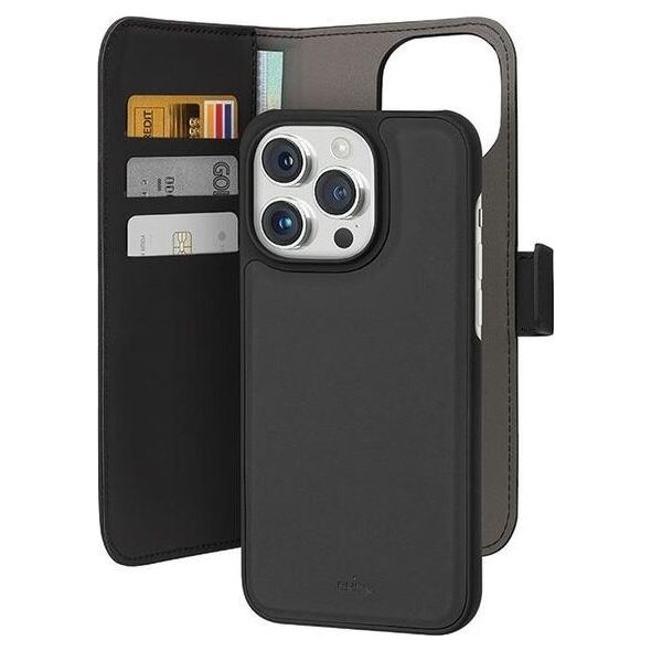 SBS Mobile Puro Eco-Leder Wallet iPhone 15 Pro schwarz