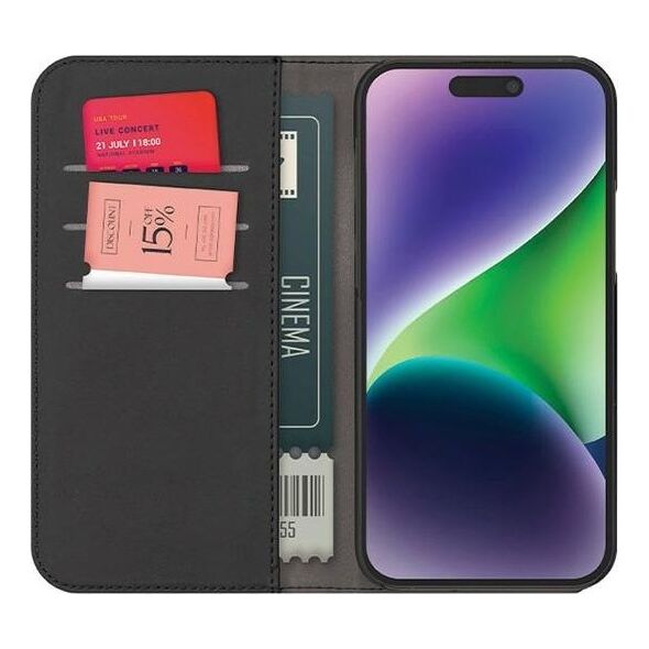 SBS Mobile Puro Eco-Leder Wallet iPhone 15 Pro schwarz