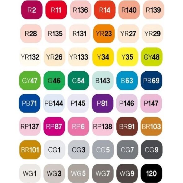 Tombow Touch Brush Marker 48stk i gaveæske