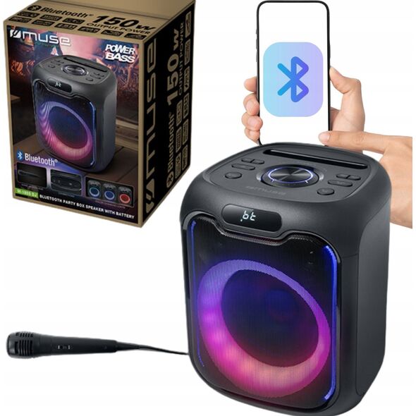 Głośnik Muse Muse | Party Box Speaker With USB Port | M-1803 DJ | 150 W | Bluetooth | Black | Wireless connection